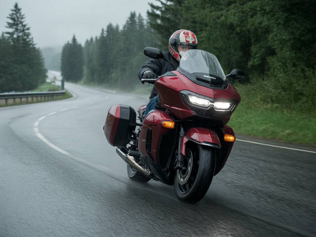 Conduire une moto sous la pluie : techniques de pilotage, équipement adapté et erreurs à éviter